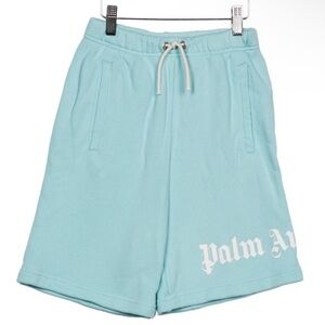 Palm Angels Boys Blue Basketball Sweats Shorts 8 Medium